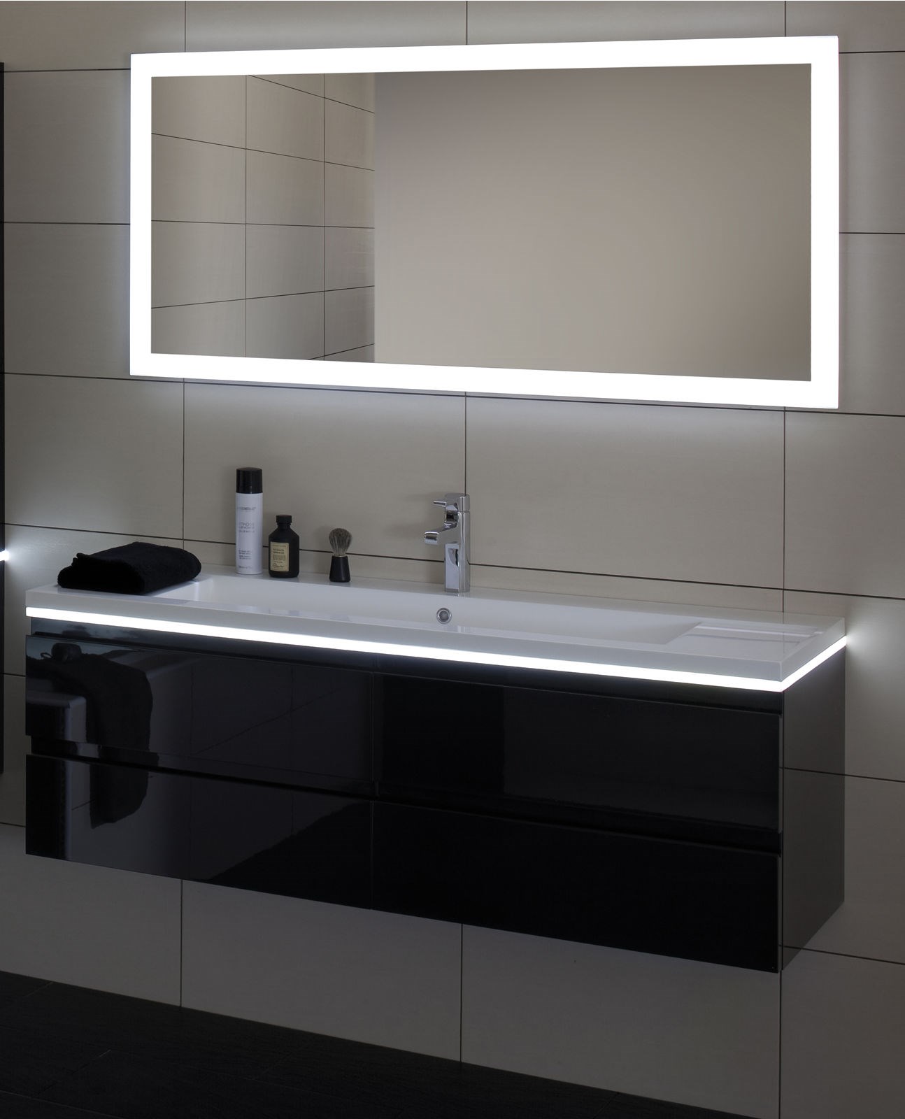 Salle De Bain Kramer ~ miroir reflet luz avec clairage led et interrupteur infrarouge et Salle De Bain Kramer ~ miroir reflet luz avec clairage led et interrupteur infrarouge et